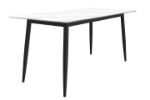 Picture of 55"/62"/71" Dining Table with a Rectangular Glass/Stone Tabletop in Steel