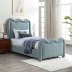 Picture of Fabric Upholstered Twin Bed