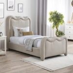 Picture of Fabric Upholstered Twin Bed