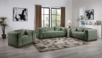 Picture of Leather Upholstered Sofa, Loveseat and Accent Chair