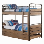 Picture of Twin/Twin Bunk Bed W/Trundle