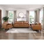 Picture of Faux Leather Sofa, Loveseat and Chair