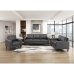 Picture of Faux Leather Sofa, Loveseat and Chair