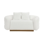 Picture of Fabric White Loveseat