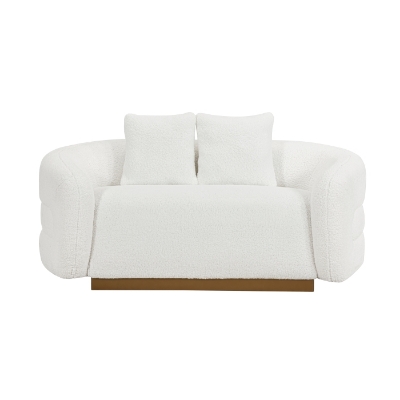 Picture of Fabric White Loveseat