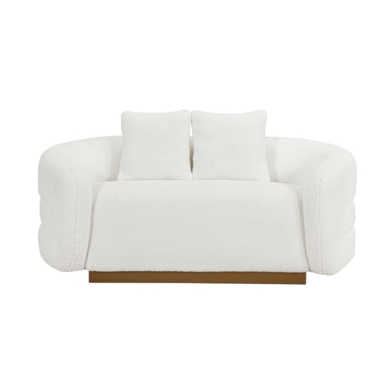 Picture of Fabric White Loveseat