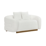 Picture of Fabric White Loveseat