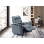 Picture of Genuine Leather Swivel Glider Reclining Chair