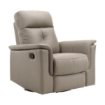 Picture of Genuine Leather Swivel Glider Reclining Chair