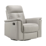 Picture of Genuine Leather Swivel Glider Reclining Chair