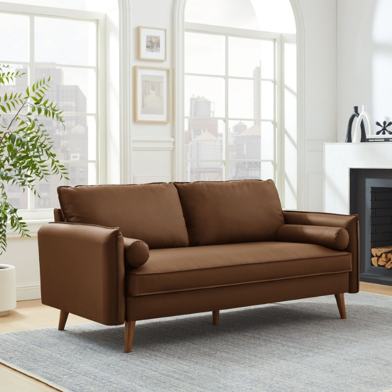 Picture of Leather Sofa, Loveseat and Accent Armchair