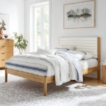 Picture of Tufted Boucle Solid Wood Full Platform Bed