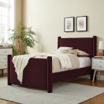 Picture of Velvet Twin Platform Bed