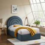 Picture of Velvet Twin Platform Bed