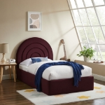 Picture of Velvet Twin Platform Bed