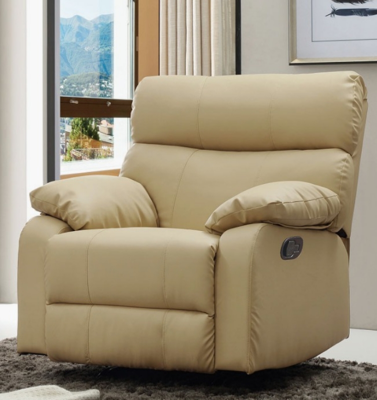 Picture of Beige Leather Recliner for $249