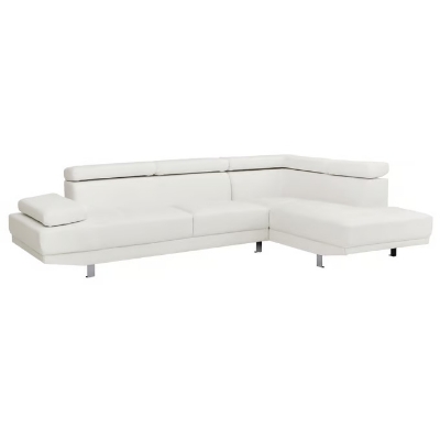 Picture of White Leather Sectional for $699