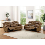 Picture of Leather Manual Sofa , Loveseat  and Recliner Set