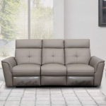 Picture of Top grain Genuine Leather Manual Recliner Sofa