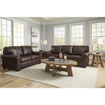 Picture of Genuine Leather Sofa, Loveseat and Recliner