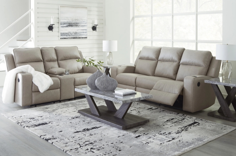 Picture of Leather Reclining Sofa, Loveseat, Recliner