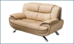 Picture of Genuine leather stationary Loveseat