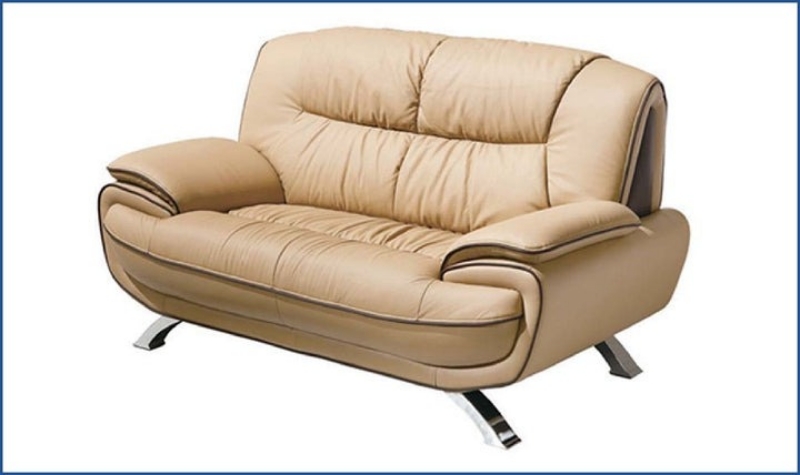 Picture of Genuine leather stationary Loveseat