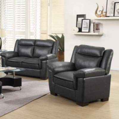 Picture of Bonded Leather stationary Loveseat