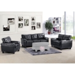 Picture of Faux Leather Sofa, Loveseat and Chair