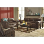 Picture of BONDED LEATHER STATIONARY LOVESEAT