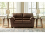 Picture of BONDED LEATHER STATIONARY LOVESEAT