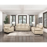 Picture of Genuine Leather Sofa, Loveseat and Chair