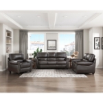 Picture of GENUINE LEATHER SOFA, LOVESEAT AND CHAIR