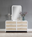 Picture of Sage Wood Dresser and Mirror