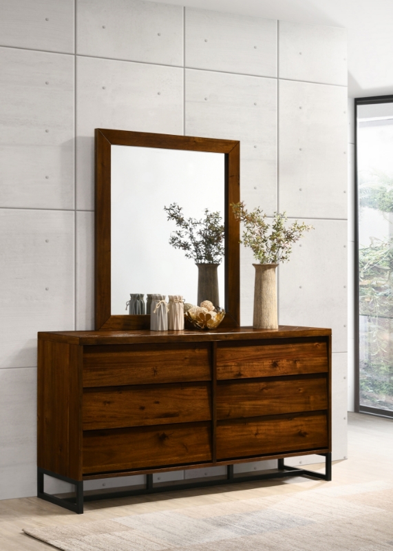 Picture of Reed Wood Dresser and Mirror