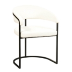 Picture of Dining Chair with Padded Seat and Powder-Coated Iron Frame