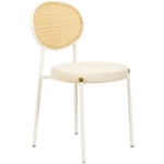 Picture of Dining Chair with Rattan Back and Stainless Steel Legs