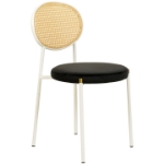 Picture of Dining Chair with Rattan Back and Stainless Steel Legs