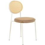 Picture of Dining Chair with Rattan Back and Stainless Steel Legs