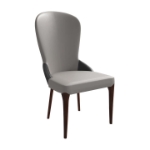 Picture of Dining Chair with a Two-Tone Color Design and Rubberwood Legs