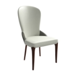 Picture of Dining Chair with a Two-Tone Color Design and Rubberwood Legs