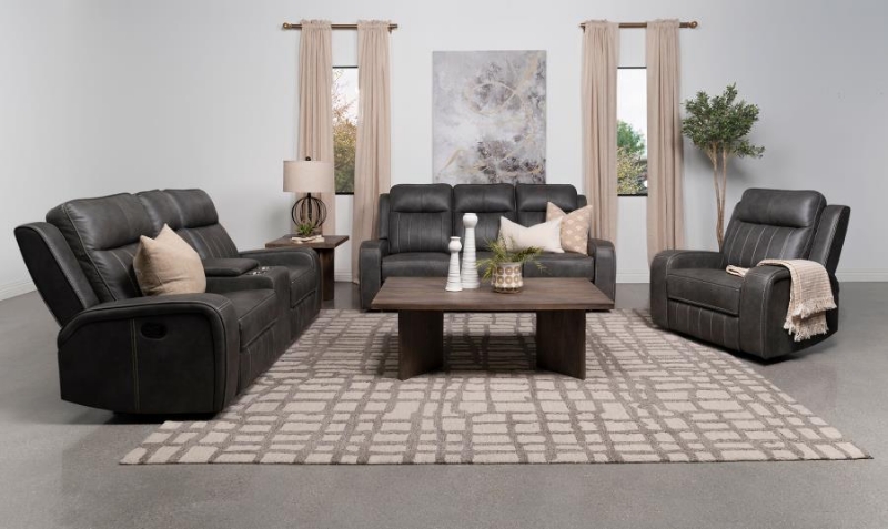 Picture of Reclining Sofa, Loveseat and Power Recliner Chair