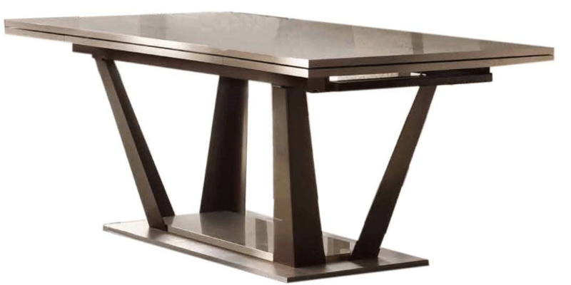 Picture of 79/98/117" High Gloss Marble Extendable Dining Table