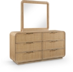 Picture of Rubberwood Dresser and Mirrors