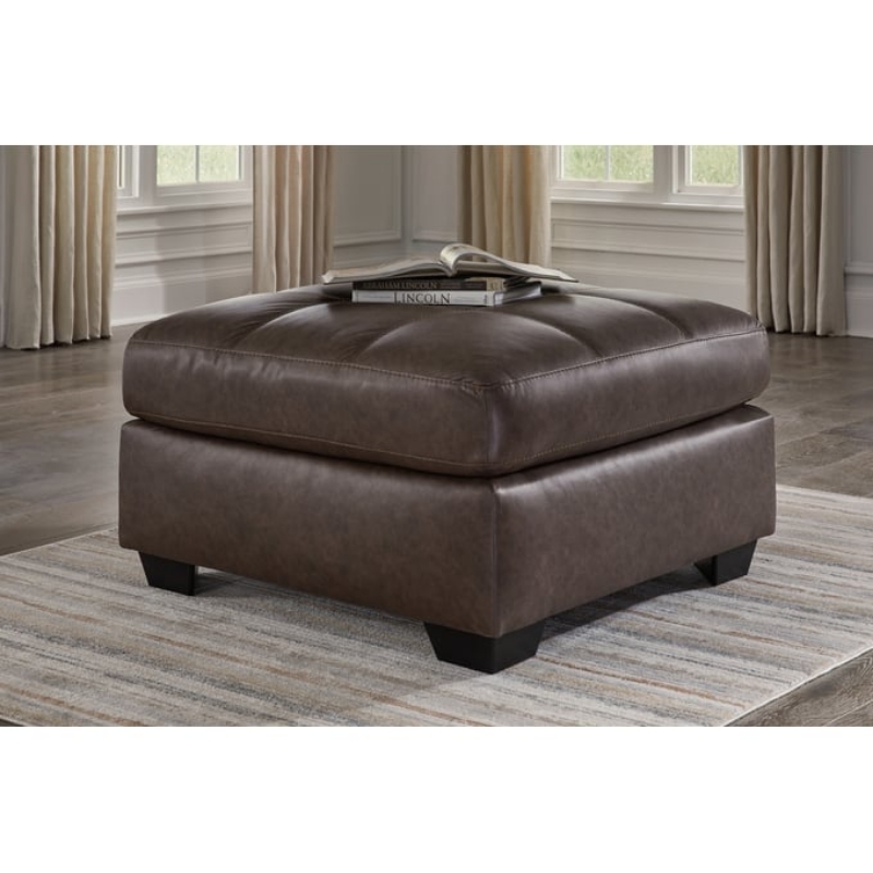 Picture of Leather Oversized Accent Ottoman