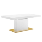 Picture of 71 - 94.5" Extendable White Dining Table for $599