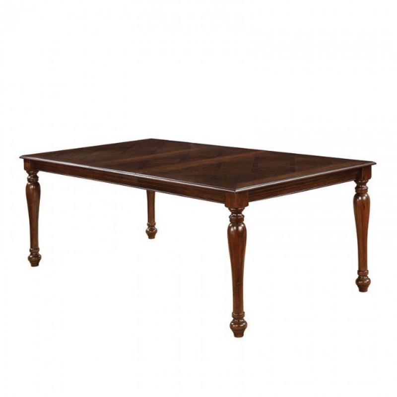 Picture of 66" Extends to 84" Brown Cherry, Espresso Expandable Dining Table