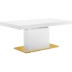 Picture of 71-94" Extendable wood Black, White or Brown Dinette Table