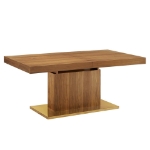 Picture of 71-94" Extendable wood Black, White or Brown Dinette Table