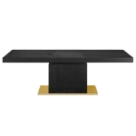 Picture of 71-94" Extendable wood Black, White or Brown Dinette Table